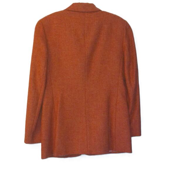 Vintage Talbots Rust Orange Wool Blazer Jacket Old Money Size 6 - Picture 6 of 6